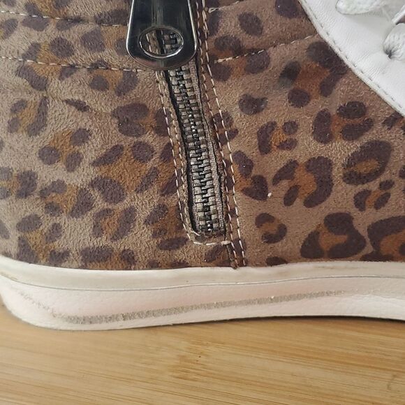 Vintage Havana Dina High-Top Sneaker Leopard Print Studded Women's 7.5 - Picture 8 of 13